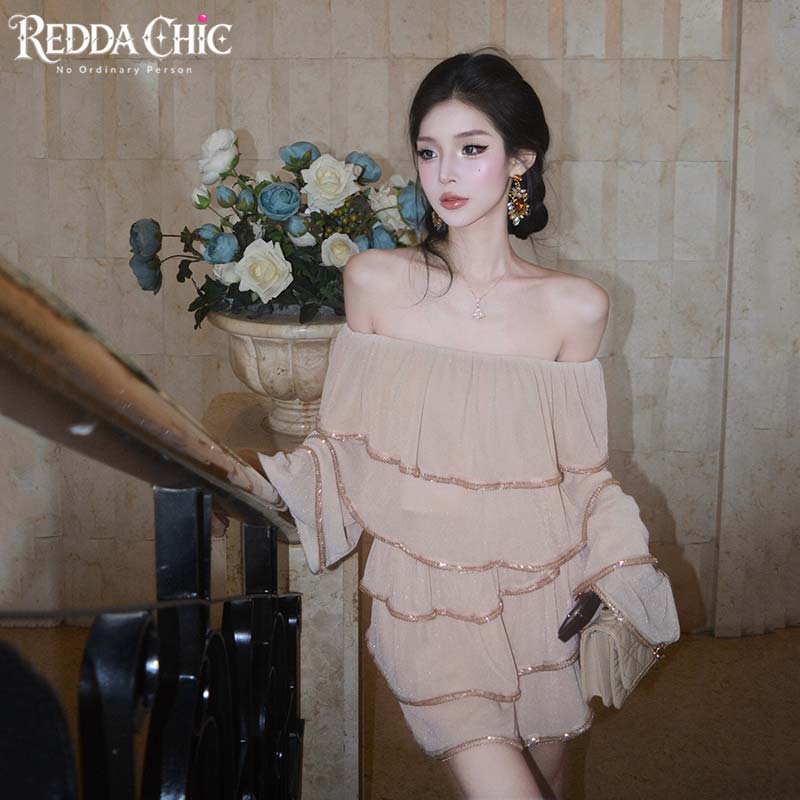 Blouse Off Shoulder - REDDACHiC – zestaw składający się z