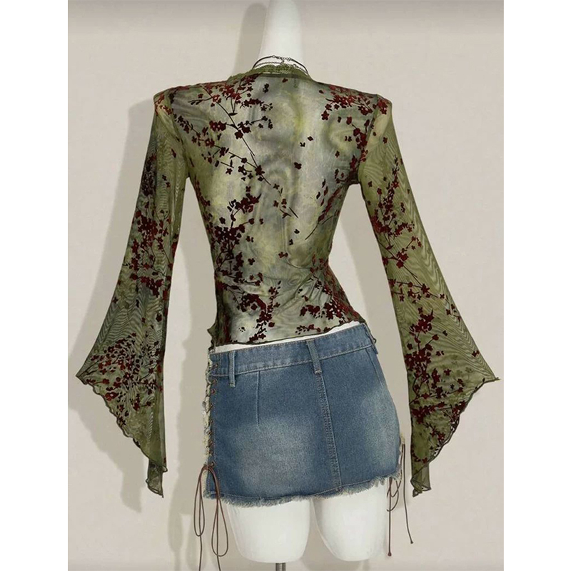 MEXZT Vintage Kwiatowe Koszule – Romper Floral Print recenzja i cena