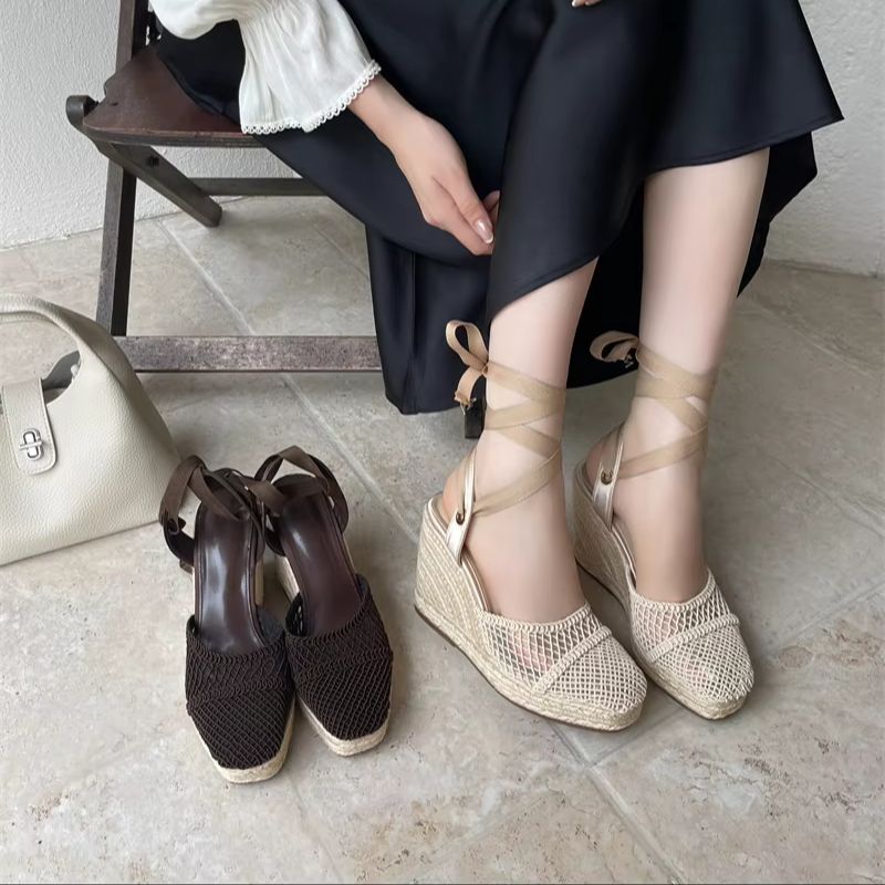 Letnie sandały damskie, brązow – Sandal Strappy Heeled recenzja i cena