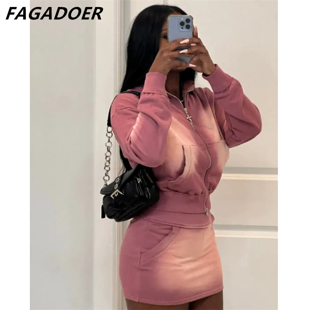 FAGADOER Pink Tie Dye Print Tw – Crop Top Crochet recenzja i cena